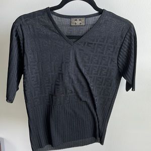 VTG Fendi FF Logo Shirt
